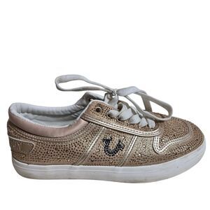 True Religion Women's Gold Sparkle Sneakers